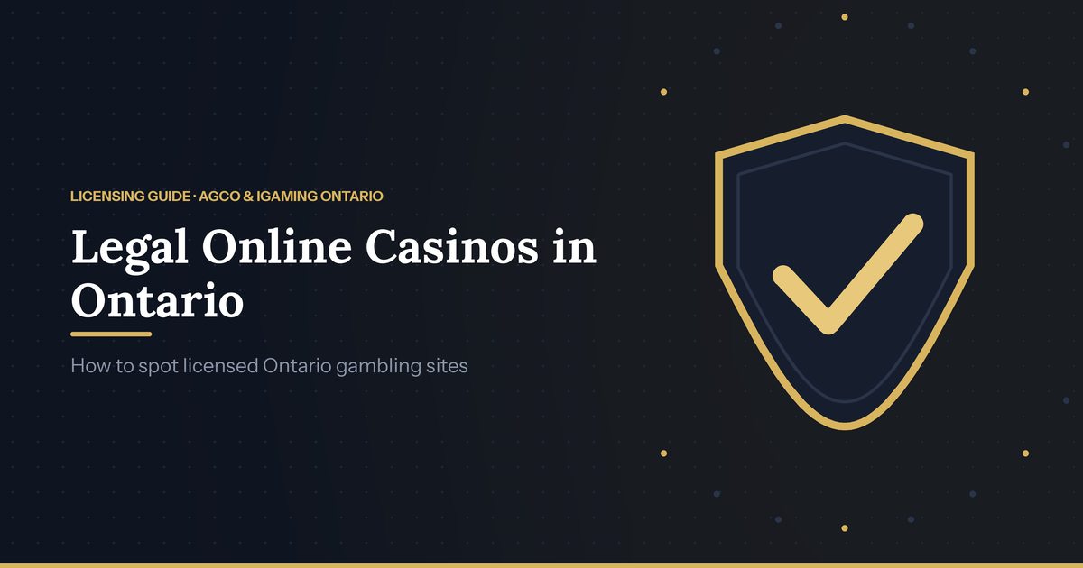 Legal online casino Ontario guide – AGCO and iGaming Ontario licensing